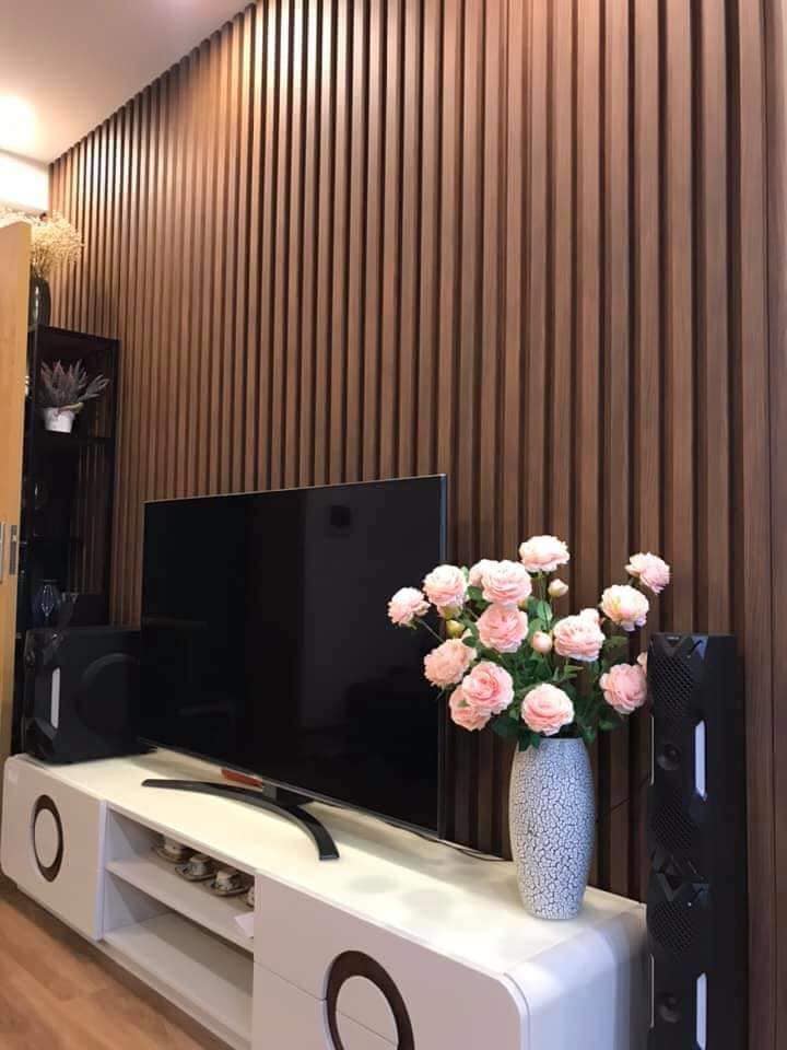 Gỗ lam sóng phòng khách