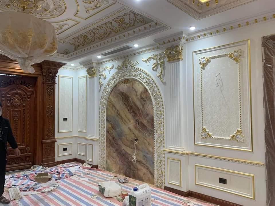 Thi công phào chỉ nhà khách hàng